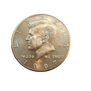 1997 Kennedy Half Dollar Coin With "P" Mint Mark US Mint Currency